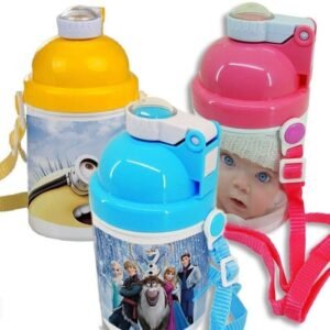 Cantimplora personalizada con fotos infantil de colores