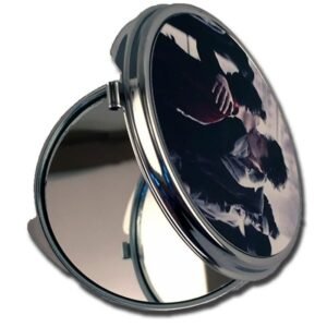 Espejo personalizado con fotos de bolsillo redondo