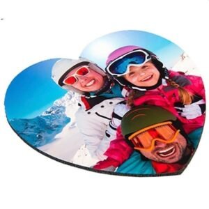 Alfombrilla personalizada con fotos forma corazón