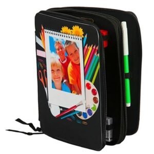 Estuche escolar personalizado con fotos con accesorios