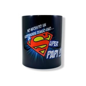 Taza Papi Super Héroe + Tu foto